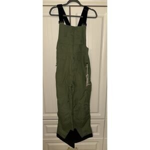 NEW Obermeyer Carver Bib Pant Green Ski Thyme Snow Pants Size XL 18 MSRP $179.50